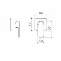 Luna Bath/Shower Mixer Trim Kit