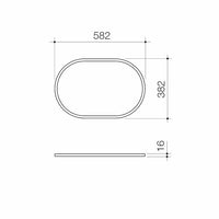 Liano II 600mm Pill Dress Ring - PVD Brushed