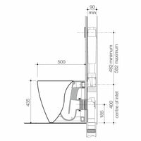 Urbane II Cleanflush® Compact Invisi Series II® Wall Faced Toilet Suite