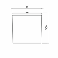 URBANE II BIDET CLOSE COUPLED 4S BACK ENTRY CISTERN