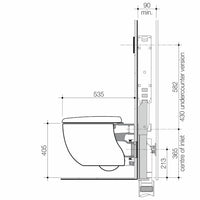 Contura II Cleanflush® Wall Hung Invisi Series II® Suite GermGard® Under Counter