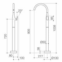 Contura II Freestanding Bath Filler