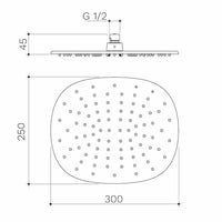 Contura II Rain Shower 300mm