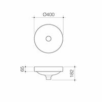 Liano II 400mm Round Inset Basin - Matte Pink (Special Order)