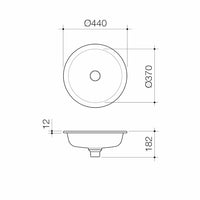 Liano II 440mm Round Under/Over Counter Basin - Matte Pink (Special Order)
