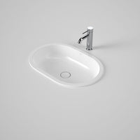 Liano II 580mm Pill Under/Over Counter Basin - White (with Overflow)
