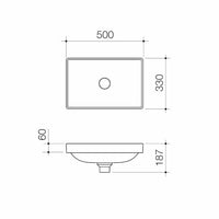 Urbane II Inset Basin (No Tap Landing)