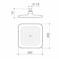 Luna Overhead Shower Head