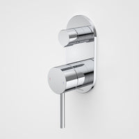Liano II Bath / Shower Mixer With Diverter - Rounded Cover Plate - Brushed Nickel - Sales Kit