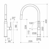 Liano II Pull Out Sink Mixer