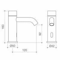 Liano II Sensor Hob Mounted Outlet Tap