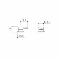 Liano II Hob Mixer - Trim Kit