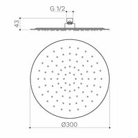 Urbane II 300mm Round Rain Shower