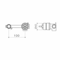 Caroma EasySwitch Universal Wall Basin / Bath Mixer Inwall Body - LF