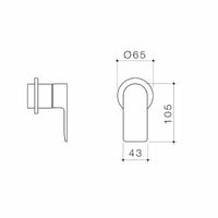 Urbane II Bath / Shower Trim Kit - Round Cover Plate