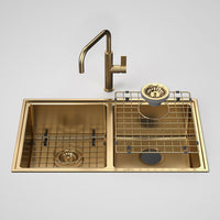 Urbane II Double Bowl Sink with Urbane II - Sink Mixer
