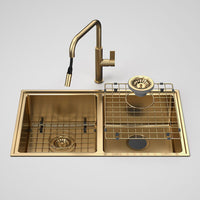 Urbane II Double Bowl Sink with Urbane II Pull Out Sink Mixer