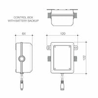 Urbane II Sensor 180mm Wall Outlet Kit
