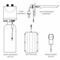 Urbane II - Sensor Wall Mounted Soap Dispenser - Trim Only
