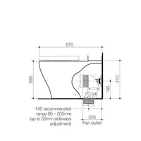 Luna Cleanflush® Wall Faced Close Coupled Pan + Uni-Orbital® Connector