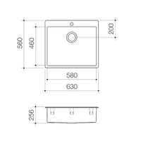 Urbane II 70L Flushline Tub 1TH