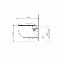 Contura II Cleanflush® Wall Hung BI 4S Pan GermGard®