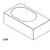 MAINSWATER Harper Wall Basin 700 x 400 x 220 With Overflow