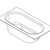 MAINSWATER Harper Inset Bath 1800 X 930 X 540 NO Overflow