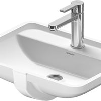 Starck 3 Undercounter Basin 490x365mm 3TH, with O/F, Alpin White