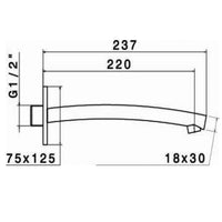 Newform EL-X Wall Spout