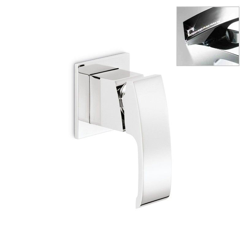 Newform X-Sense Crystal Wall Mixer - Chrome