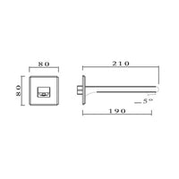 Gareth Ashton Park Avenue Basin Spout 210mm