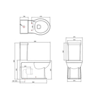 Gareth Ashton Burlington Traditional Rimless Wall Faced Toilet Suite