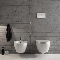 4ALL Senzabrida Compact Wall-Hung Toilet Pan & Soft Close Seat Kit - COLOUR