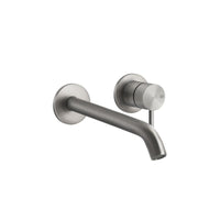 Gessi 316 Flessa Wall Mixer With Spout Without Plate 256mm - Brushed Steel