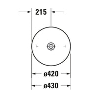 DURAVIT Cape Cod Washbowl 430mm NTH, no O/F | The Source - Bath • Kitchen • Homewares