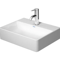 DURAVIT DuraSquare Handrinse Basin 450x350mm, no O/F, Waste Inc., Glazed Under, Alpin White | The Source - Bath • Kitchen • Homewares