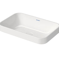 DURAVIT Happy D.2 Plus Washbowl 600x400mm NTH, no O/F, Waste Inc., Ground | The Source - Bath • Kitchen • Homewares