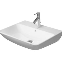 DURAVIT Me By Starck Washbasin 600x460mm, with O/F, Glazed Underneath, Alpin White | The Source - Bath • Kitchen • Homewares