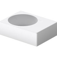 DURAVIT Scola Washbasin 615x460mm LH Bowl, with O/F, Glazed Underneath, Alpin White | The Source - Bath • Kitchen • Homewares
