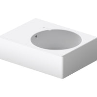 DURAVIT Scola Washbasin 615x460mm RH Bowl, with O/F, Glazed Underneath, Alpin White | The Source - Bath • Kitchen • Homewares