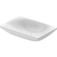 DURAVIT Viu Washbowl 600x415mm NTH, no O/F, Ground, Alpin White | The Source - Bath • Kitchen • Homewares