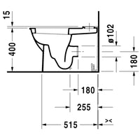 Duravit Darling New BTW Toilet Suite - Includes Pan, Cistern, Seat & Connector