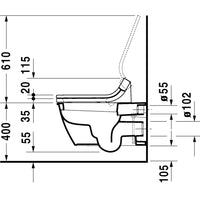 Duravit Darling New Sensowash E Wall Mount Kit