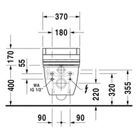 Duravit Darling New Sensowash E Wall Mount Kit
