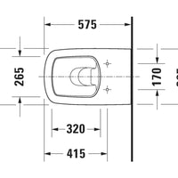 Duravit Durastyle Floorstanding Toilet Kit - Includes Pan, Seat & Connector