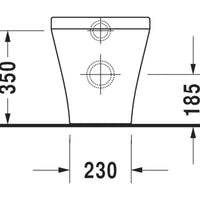 Duravit Durastyle Floorstanding Toilet Kit - Includes Pan, Seat & Connector