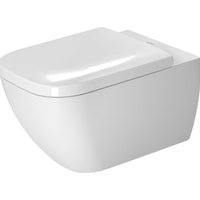 Duravit Happy D.2 Rimless Wall Mounted Toilet Kit - Includes Pan & Seat - Alpin White