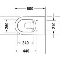 Duravit Me by Starck Floorstanding Toilet Kit - Includes Pan, Seat & Connector