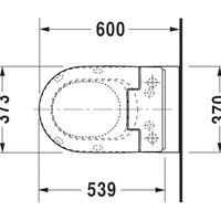 Duravit Me by Starck SensoWash Slim Floorstanding Toilet Kit with Hygiene Glaze
